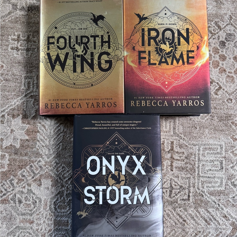 Fourth Wing, Iron Flame, Onyx Storm Book Set